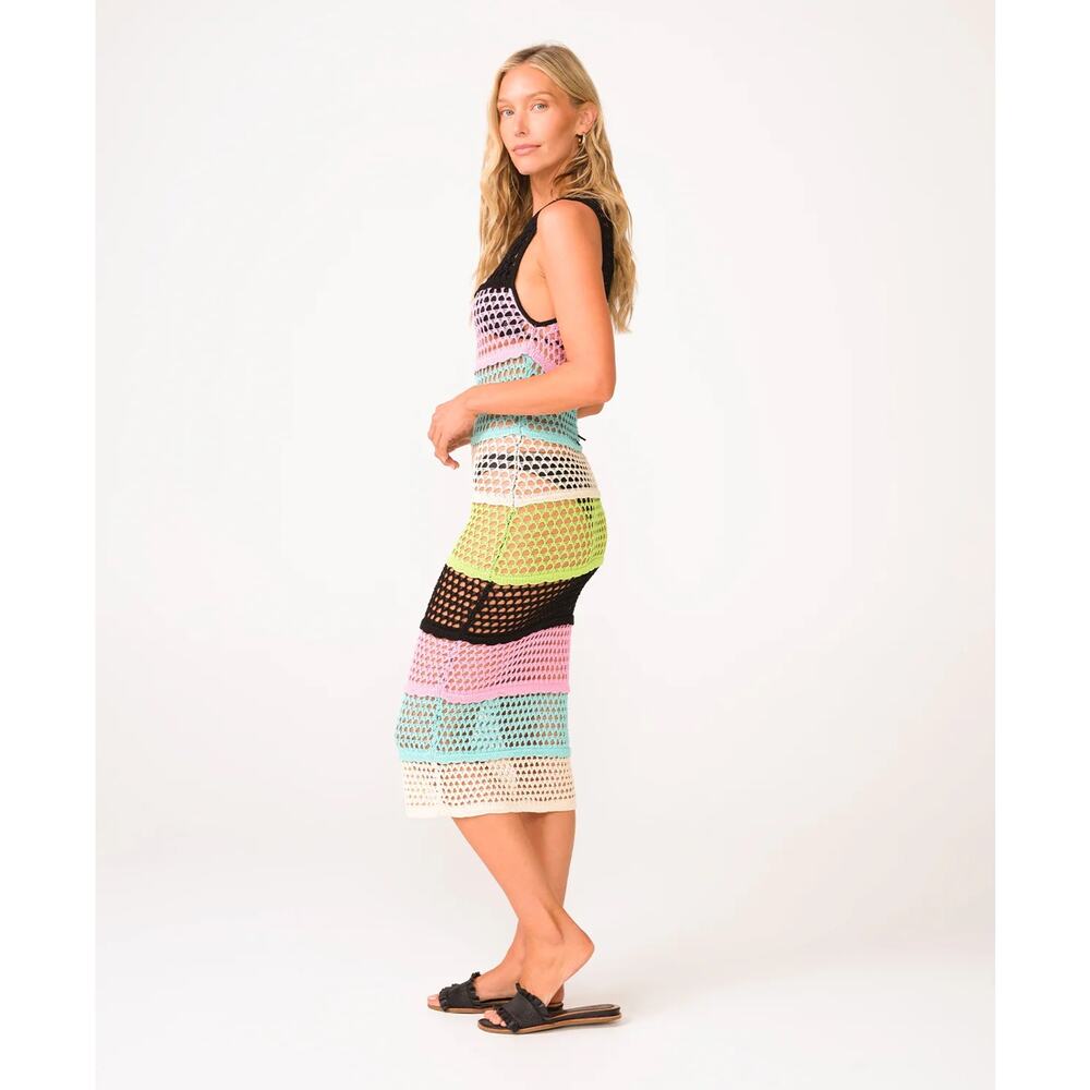 NWT! PQ Swim Midnight Perry Crochet Knit Maxi Dress - Size XS/S - Picture 3 of 9